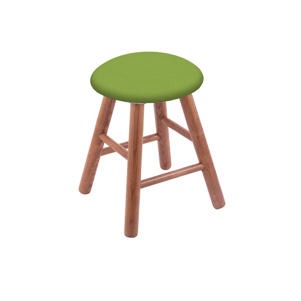 Oak Vanity Stool, Medium Finish, Graph Cork Seat